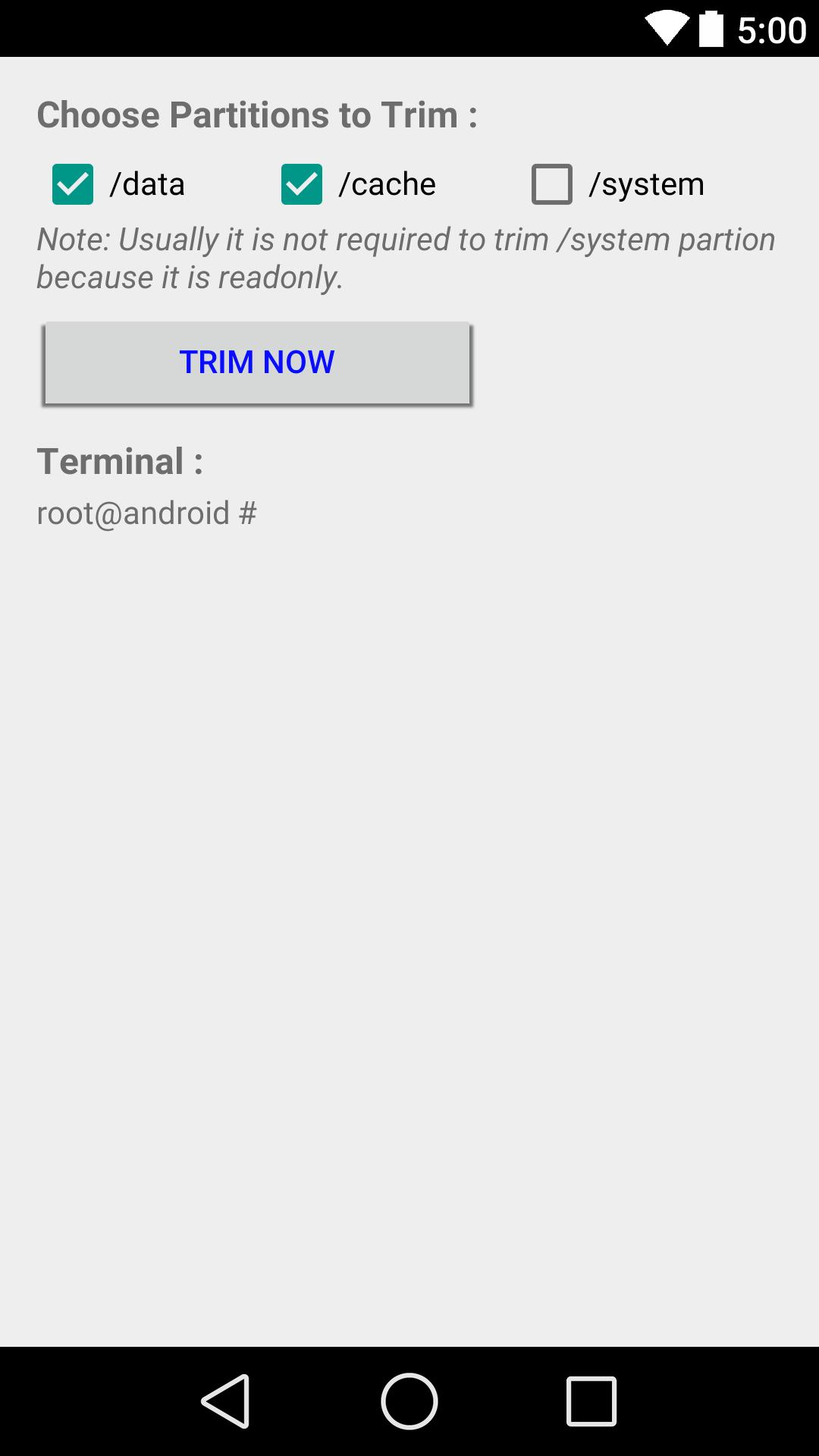 Trimmer (fstrim)
