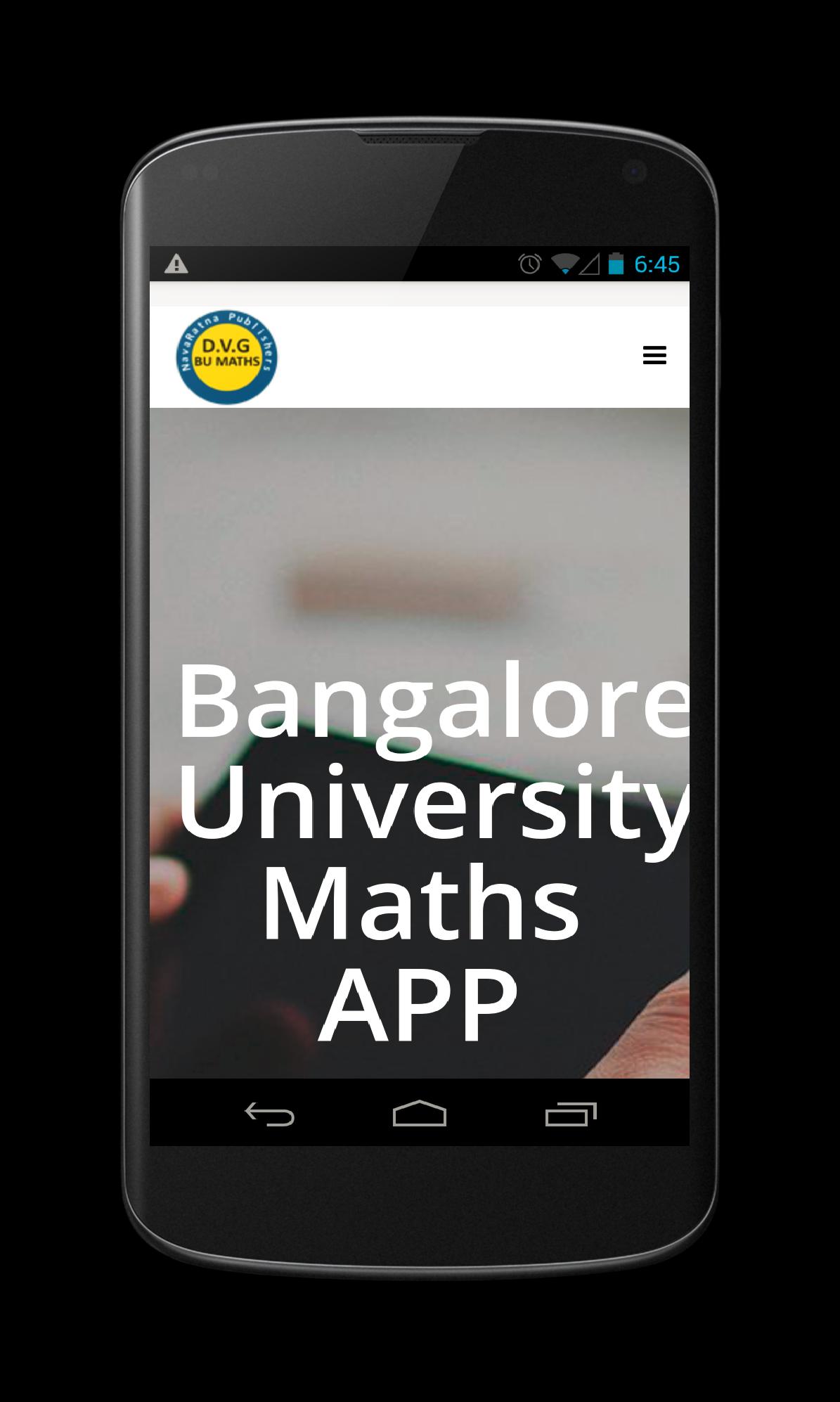 D.V.G BU MATHS