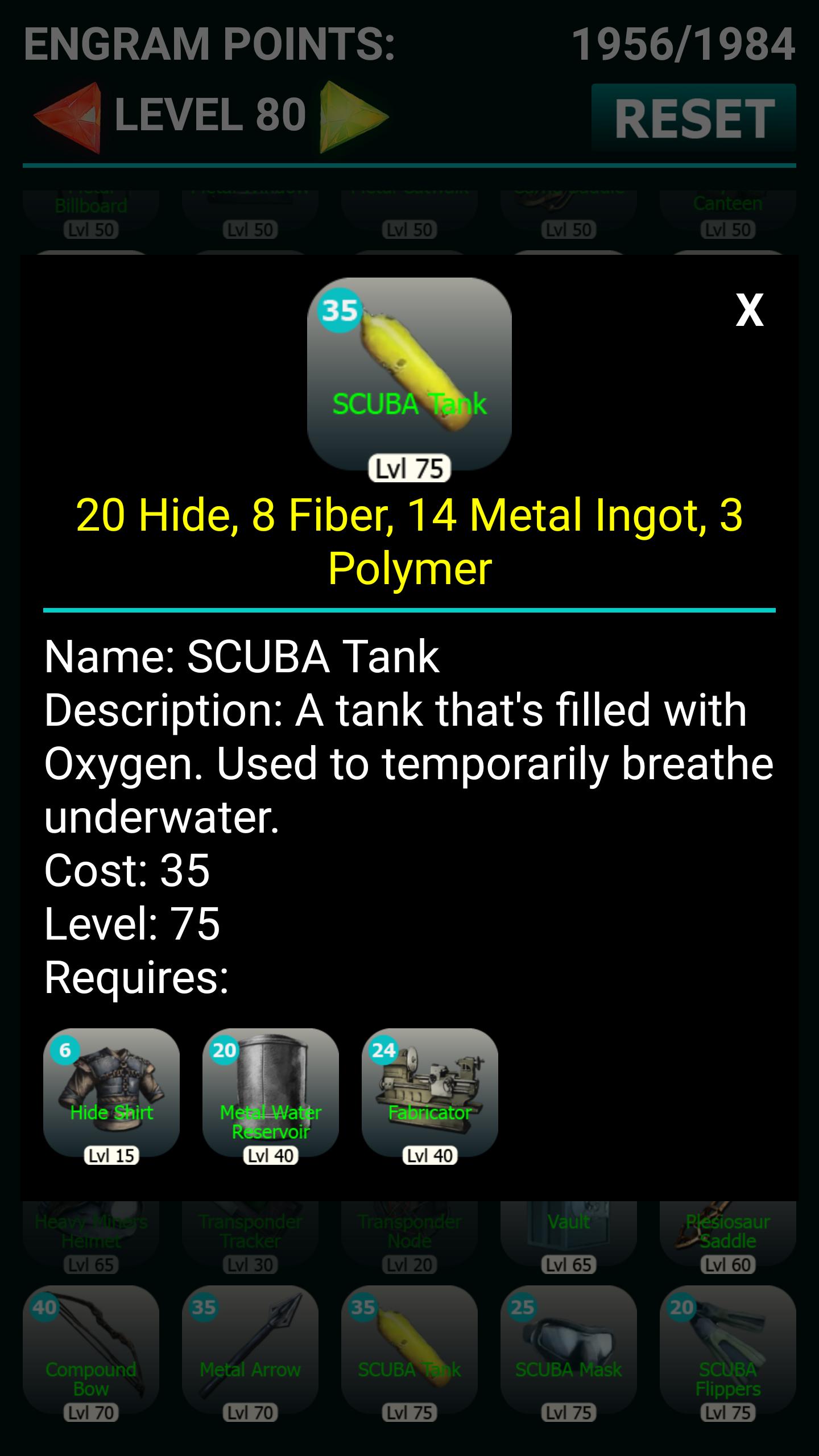 Engram Calculator ARK