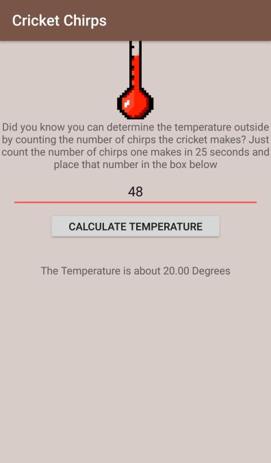 Cricket Thermometer