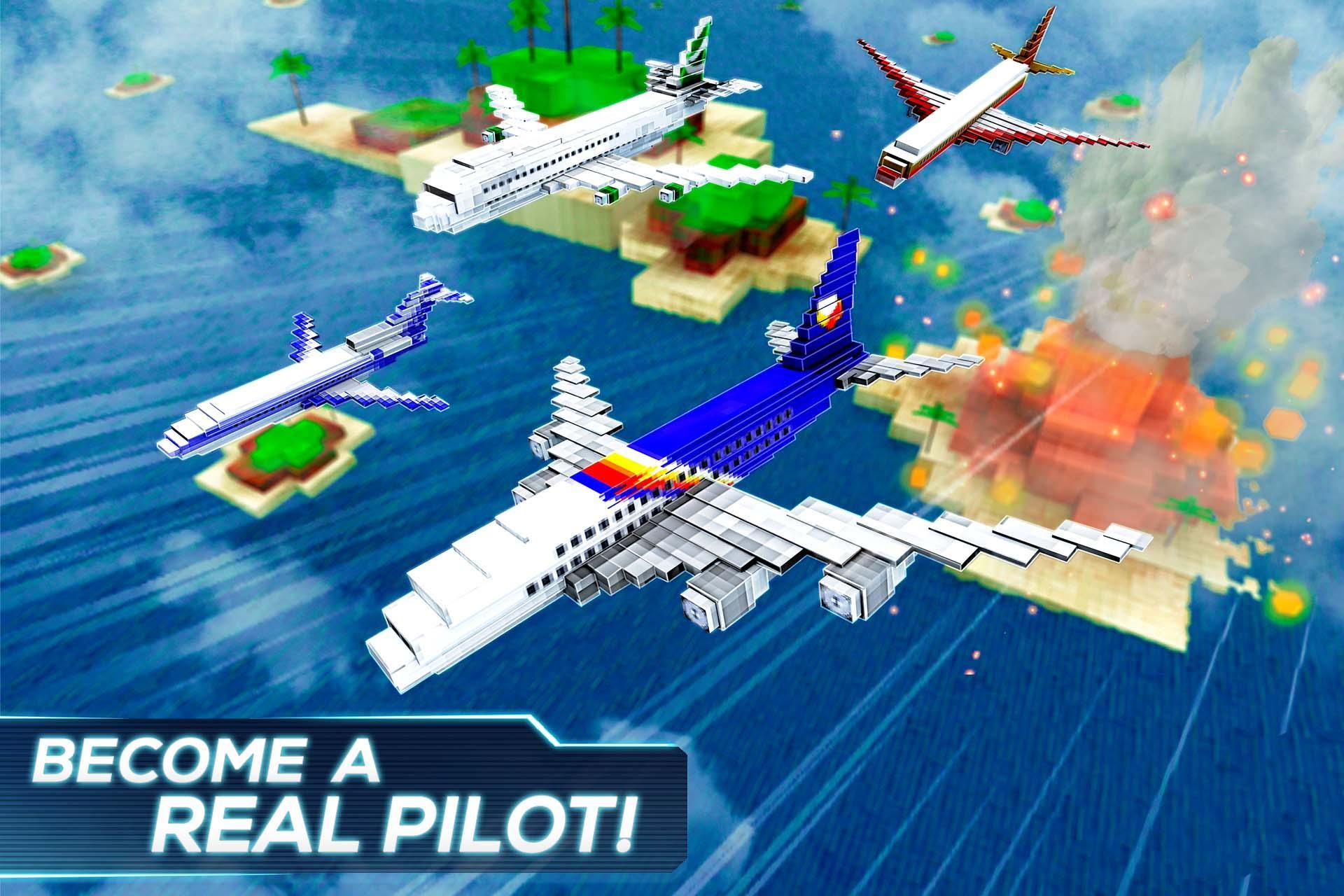 Mine Passengers: Plane Simulator - Aircraft Game