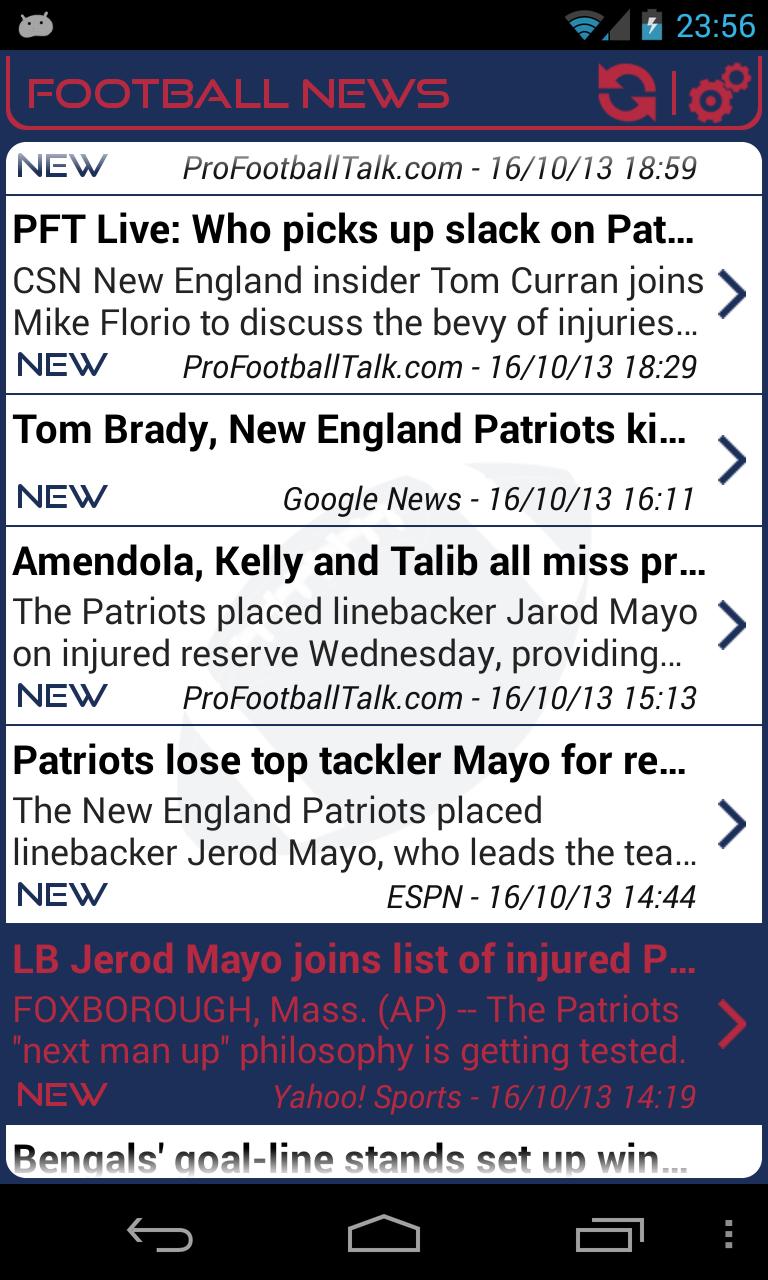 New England Football News