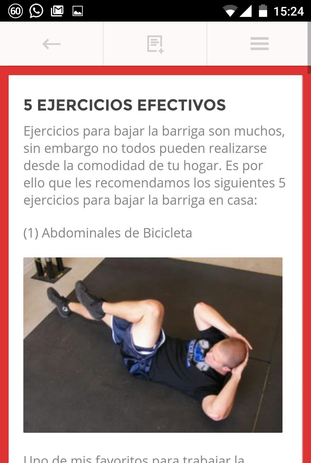 Ejercicios para Bajar la Panza