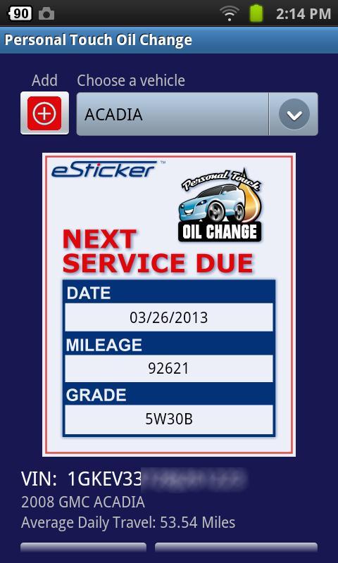 Personal Touch Oil Change