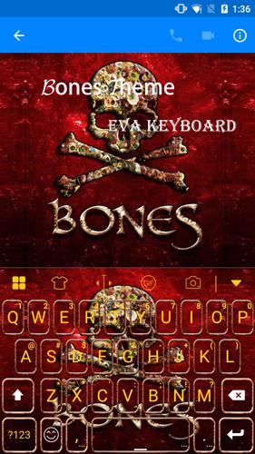 Skull Bones Eva Keyboard -Gifs