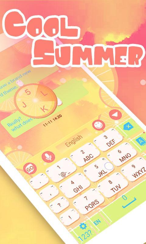 Cool Summer GO Keyboard Theme