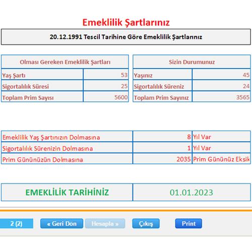 Ne Zaman Emekli Olurum