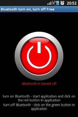 Bluetooth turn off, turn on