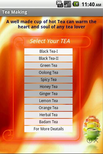 Tea Making Recipes