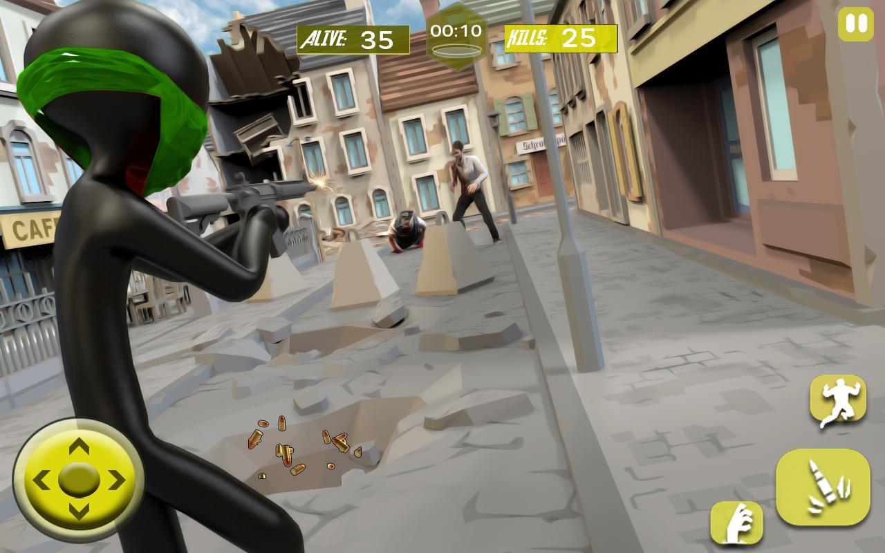 Stickman War Zombie Attack: Survival Games