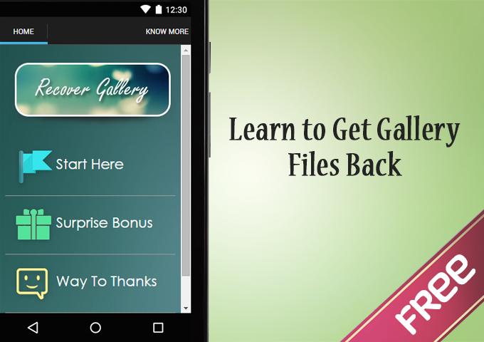 Recover Gallery Guide