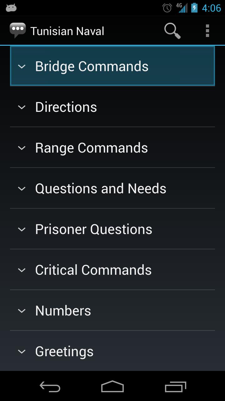 Tunisian Naval Phrases