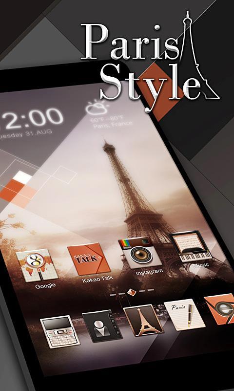 Paris Style GO Launcher Theme