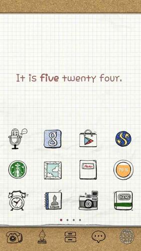 DrawingNote LINELauncher theme