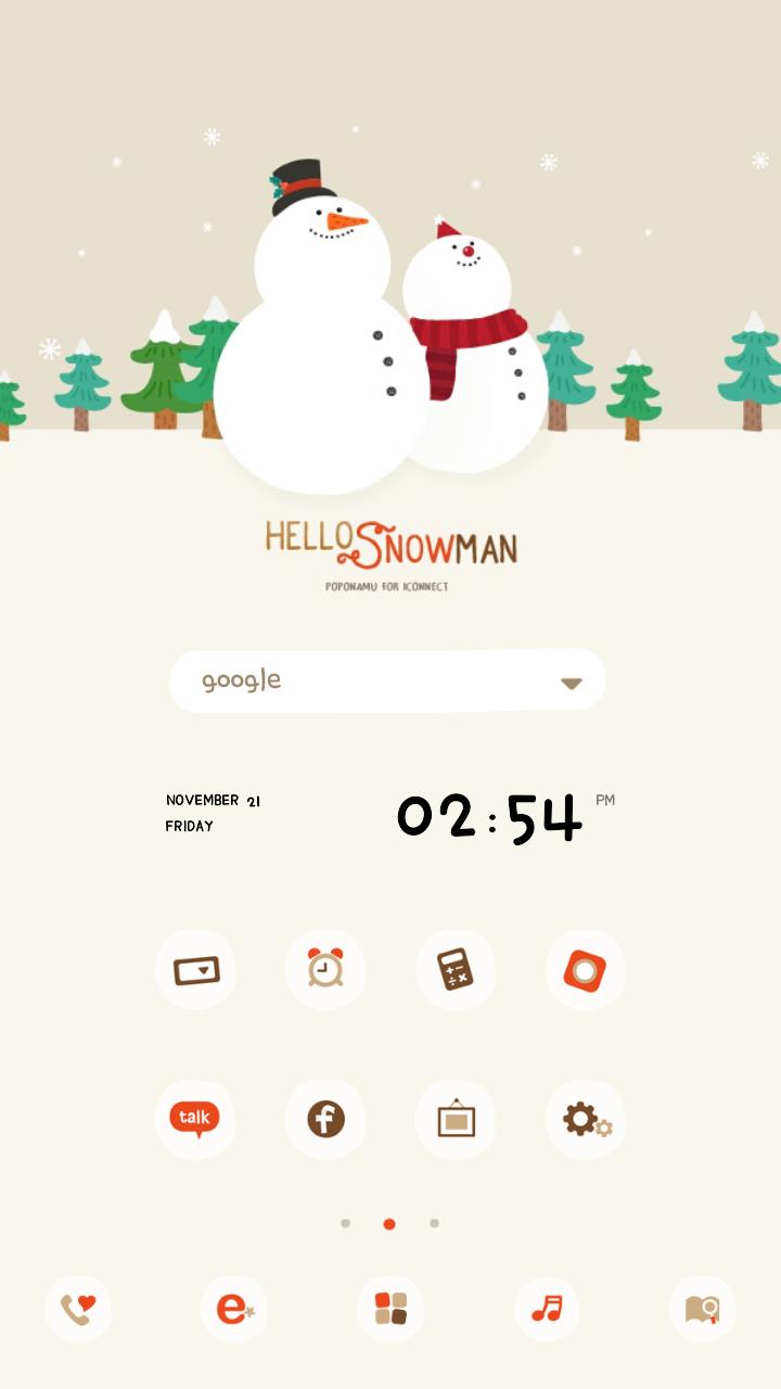 Snowman DodolLauncherTheme
