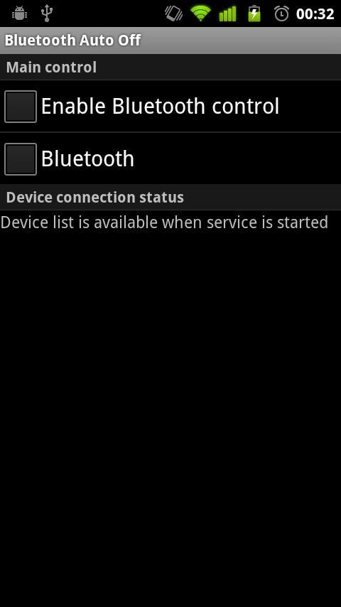 Bluetooth Auto Off