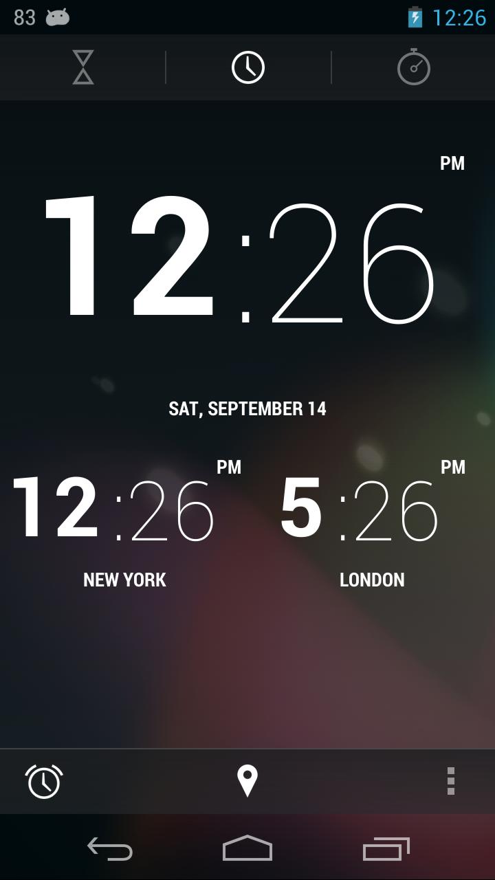 Jelly Bean 4.3 Alarm Clock