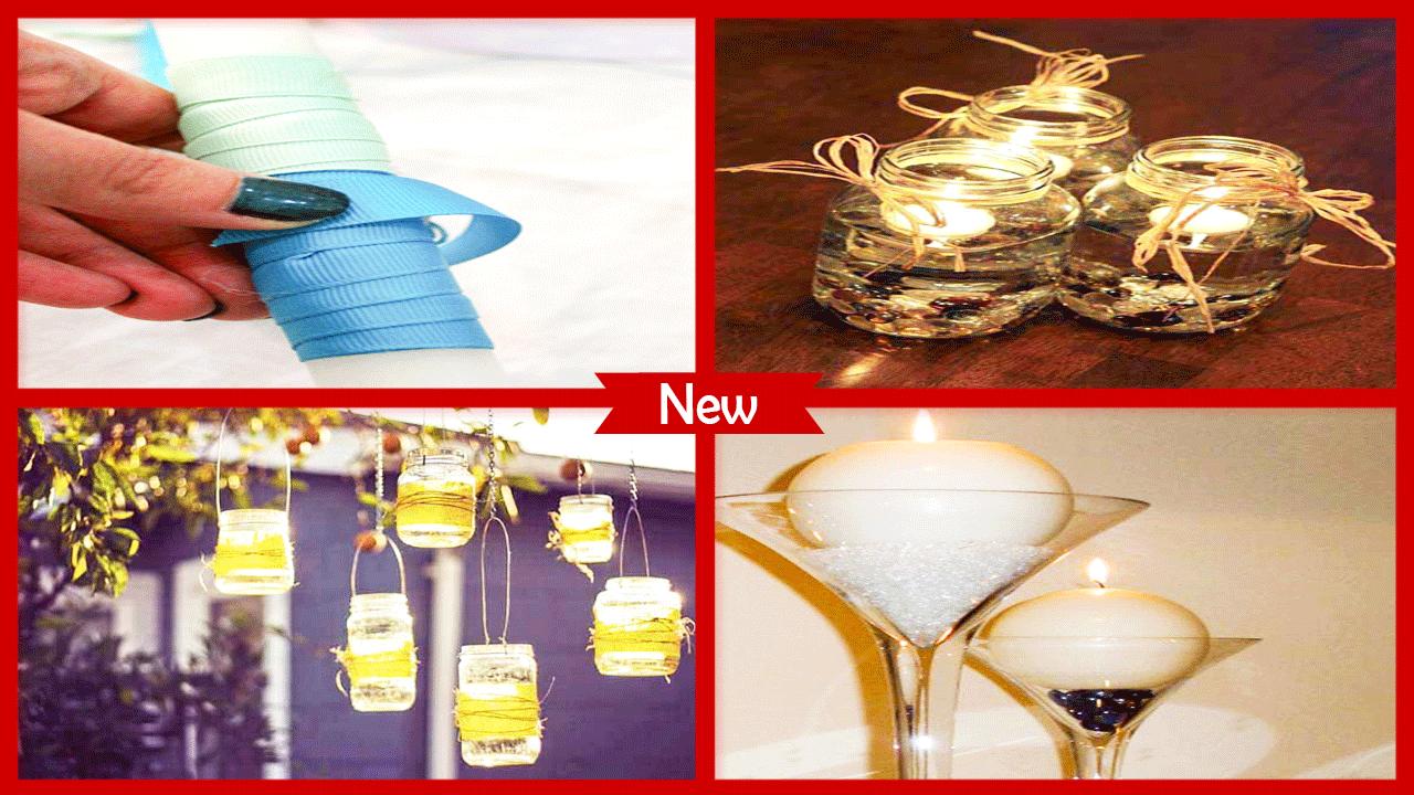 how to decorate a candle with ribbon