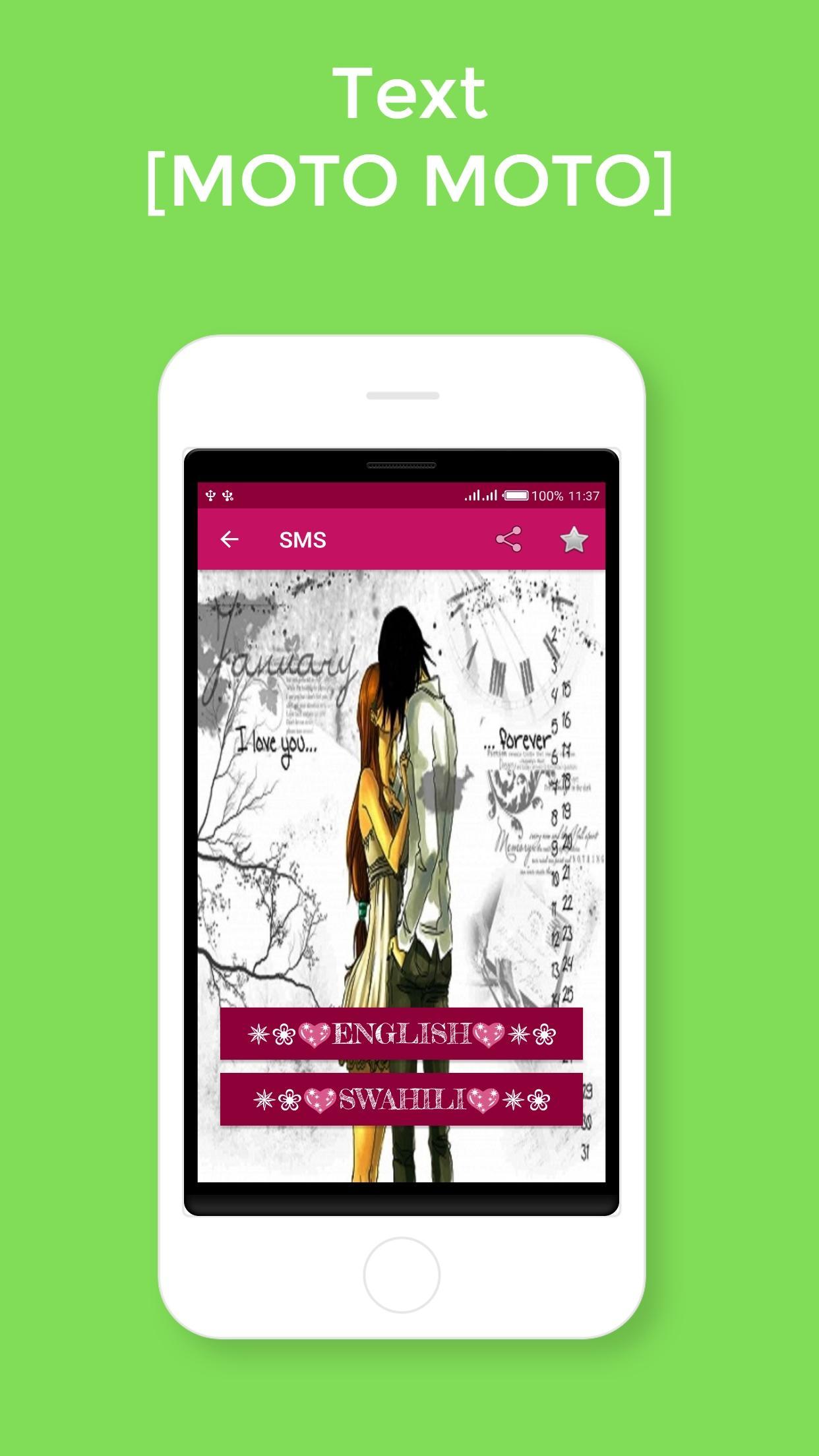 Text Moto za Mapenzi