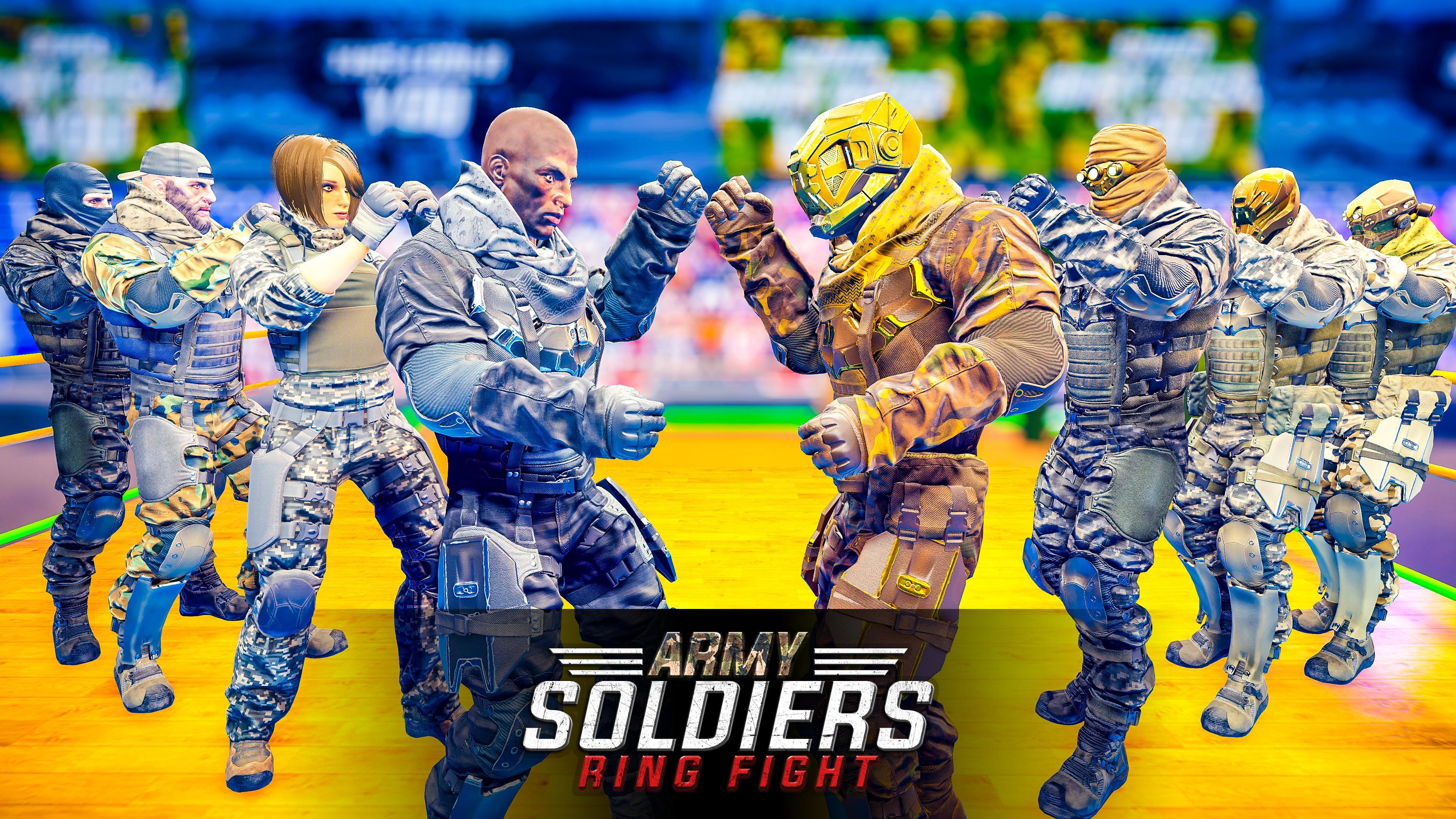 US Army Soldier vs Robot Droid: Wrestling Games