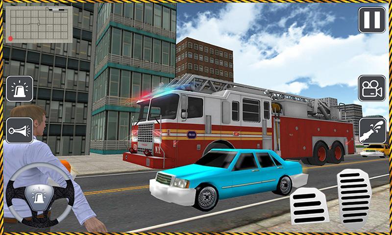 Fire Driver Truck City Rescue