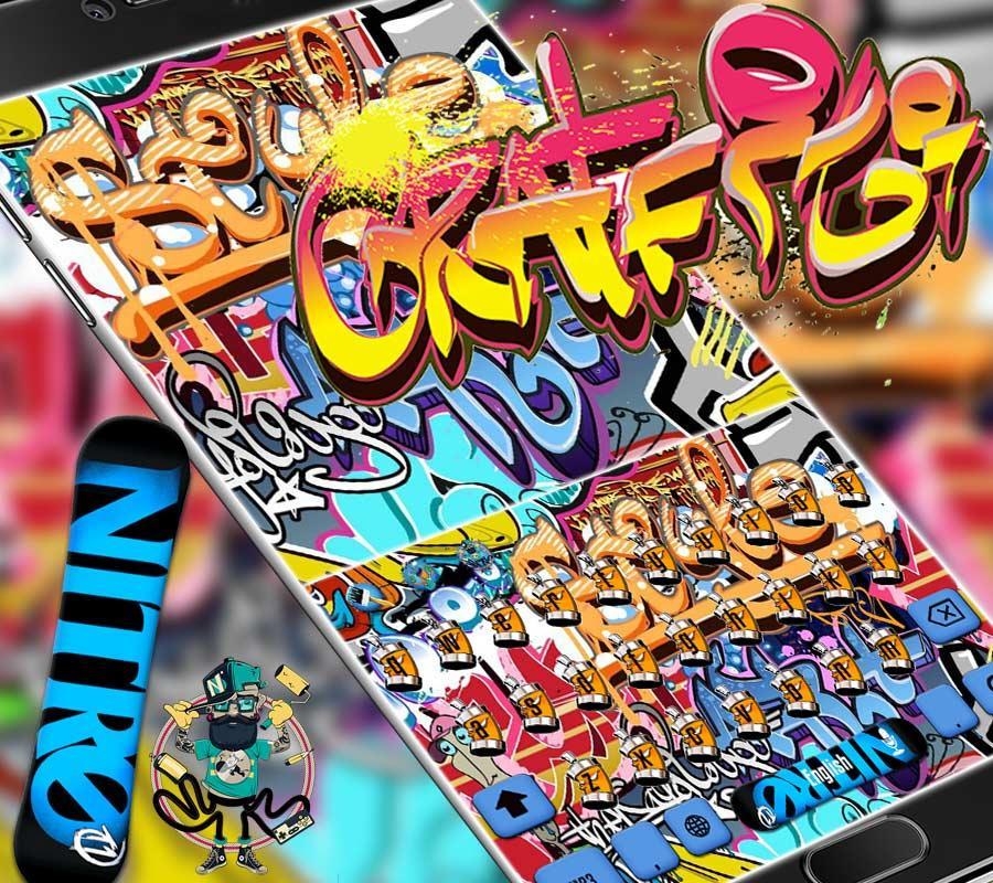 Graffiti Wall Keyboard theme