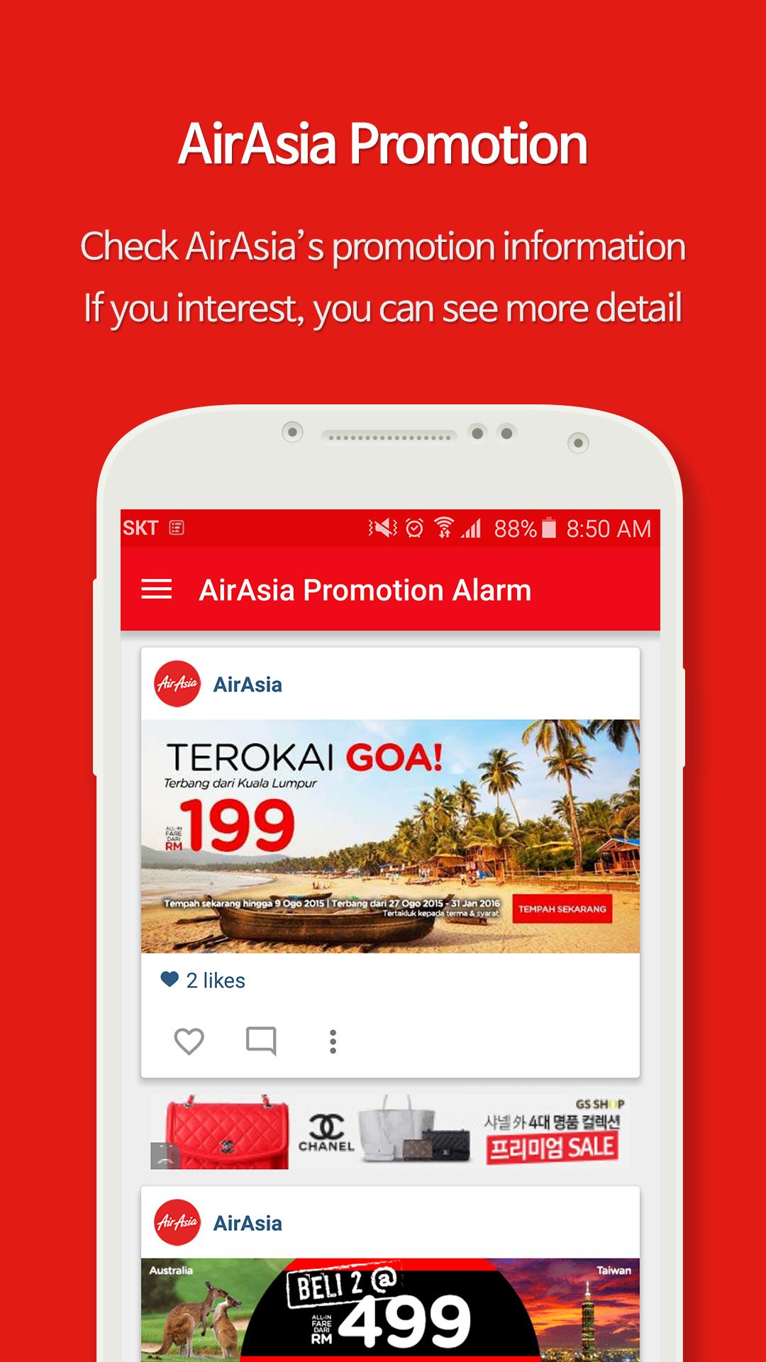 Promotion Alarm for AirAsia