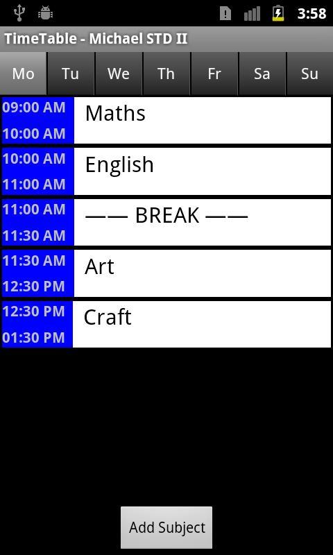 Time Table Pro