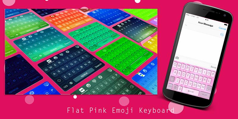 Flat Pink Emoji Keyboard