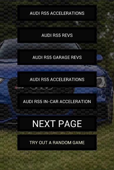 Engine sounds of RS5