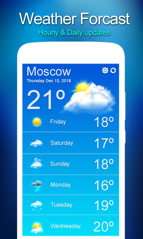 Live Weather forecast: Real Ti