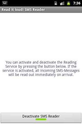 Read it loud! SMS Reader Basic