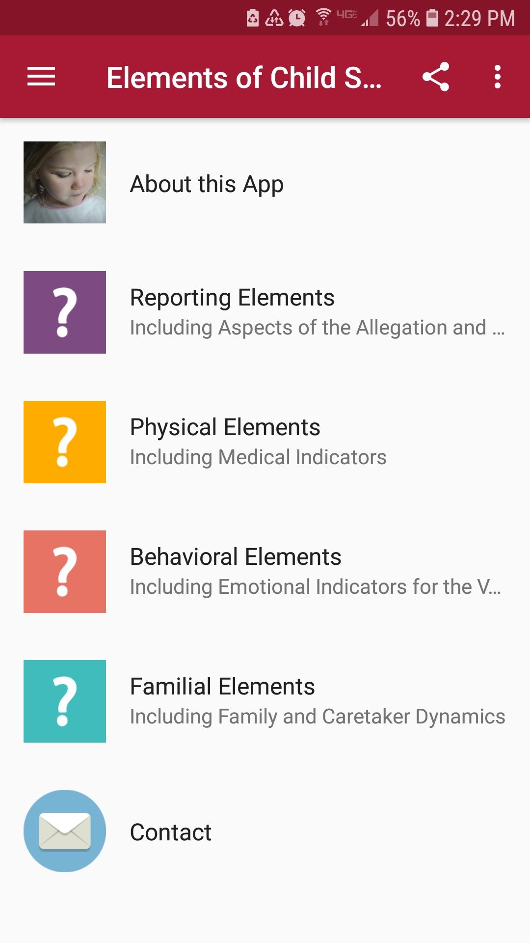 Elements of Child Sexual Abuse