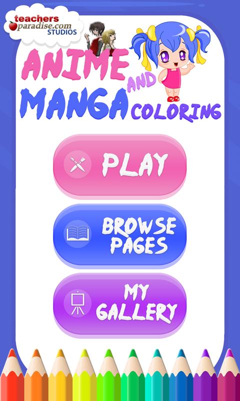 Anime Manga Coloring Book Game