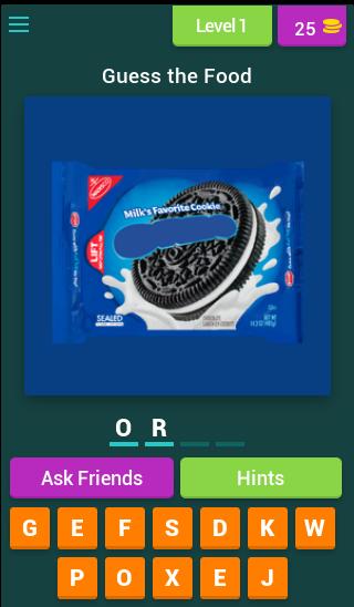 Guess The Food Trivia