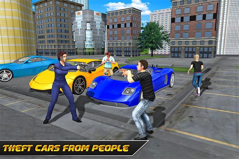 Crime Girl Car Theft