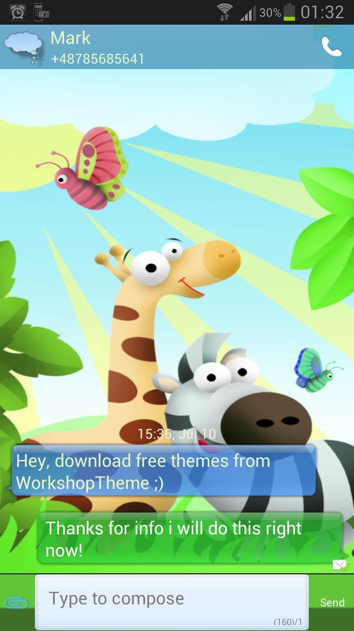Animals Theme GO SMS Pro