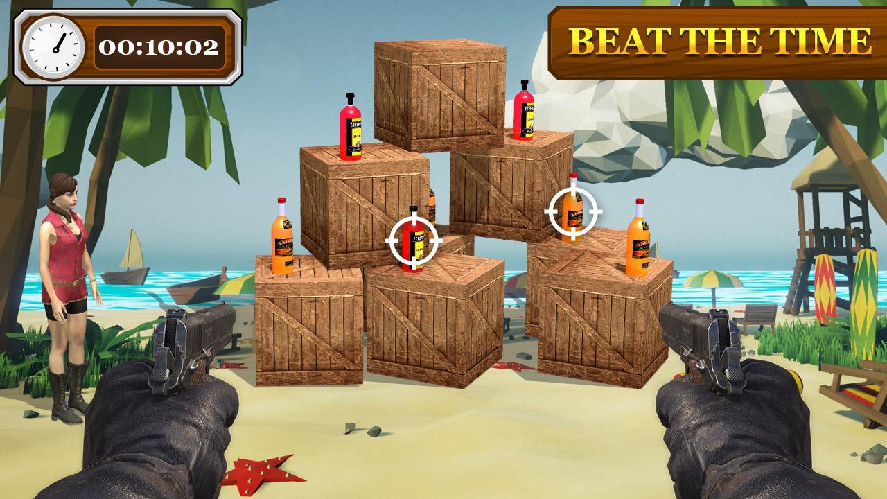 Bottle Shooting Training Game: Real Bottle Shooter