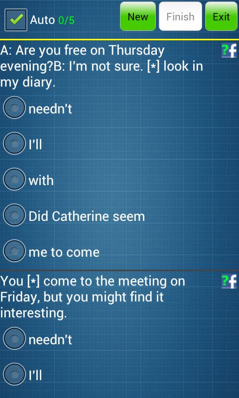 Test English Grammar II (Free)