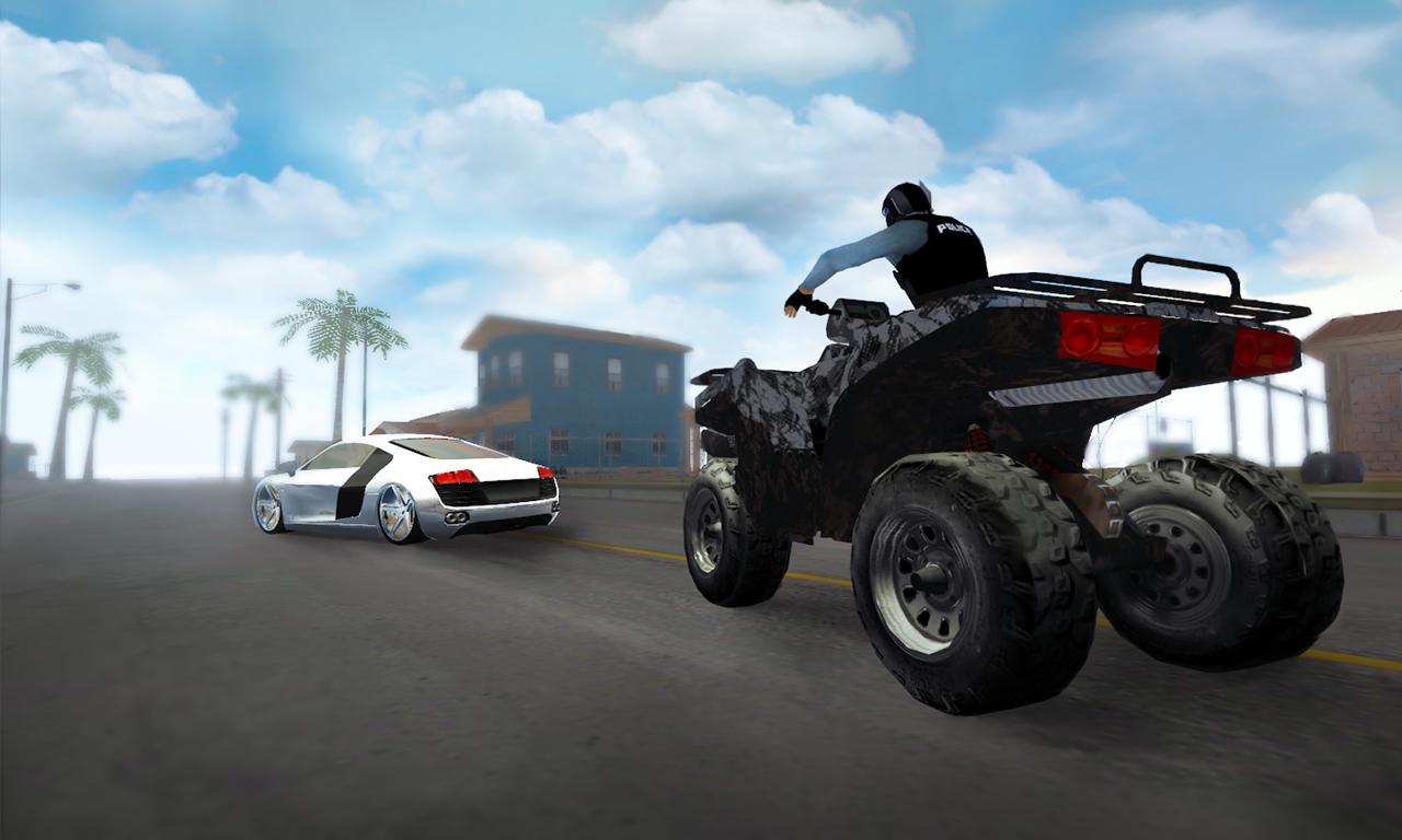 Police Quad Chase Simulator 3D