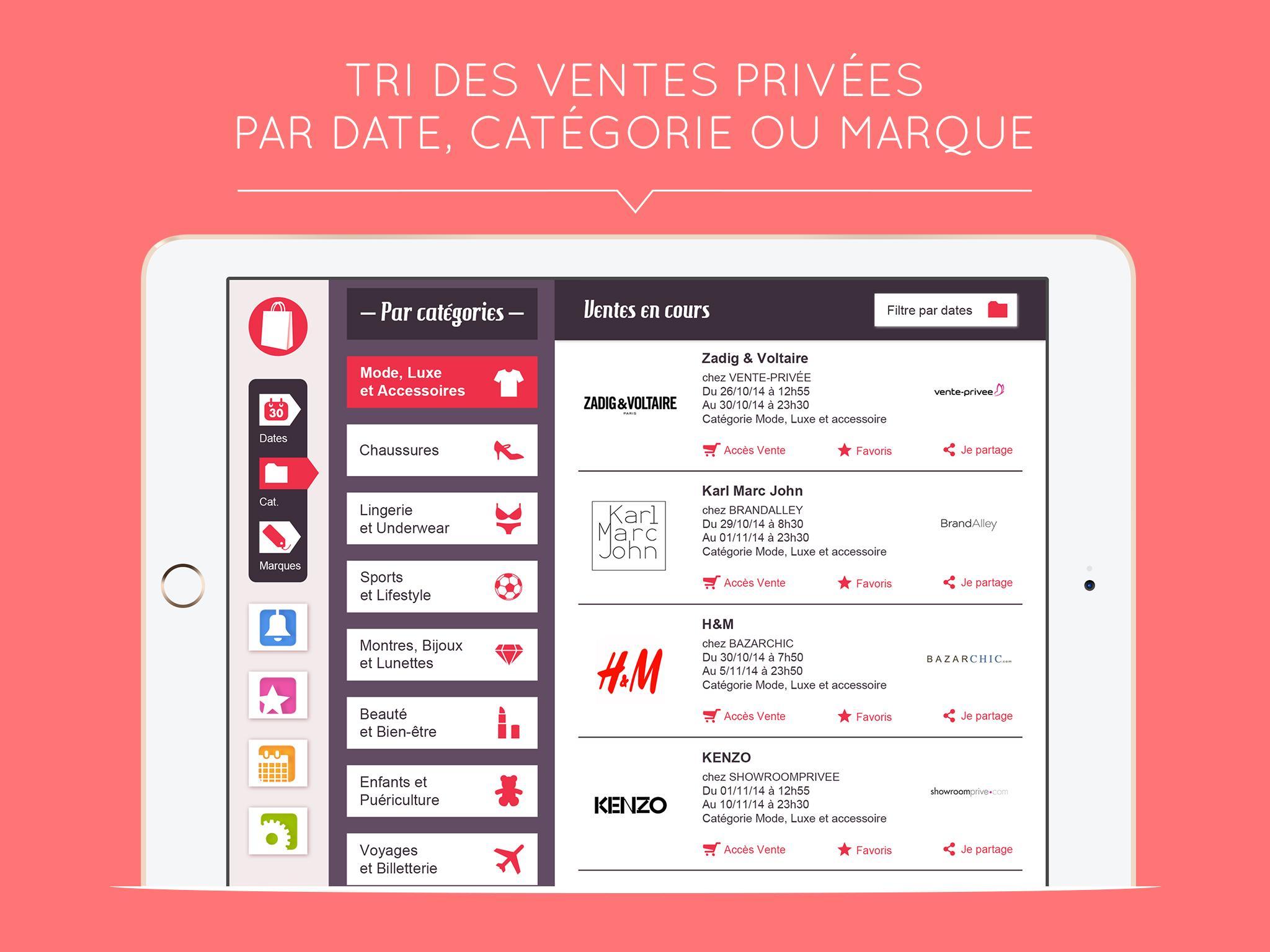 MVF tablette - vente flash
