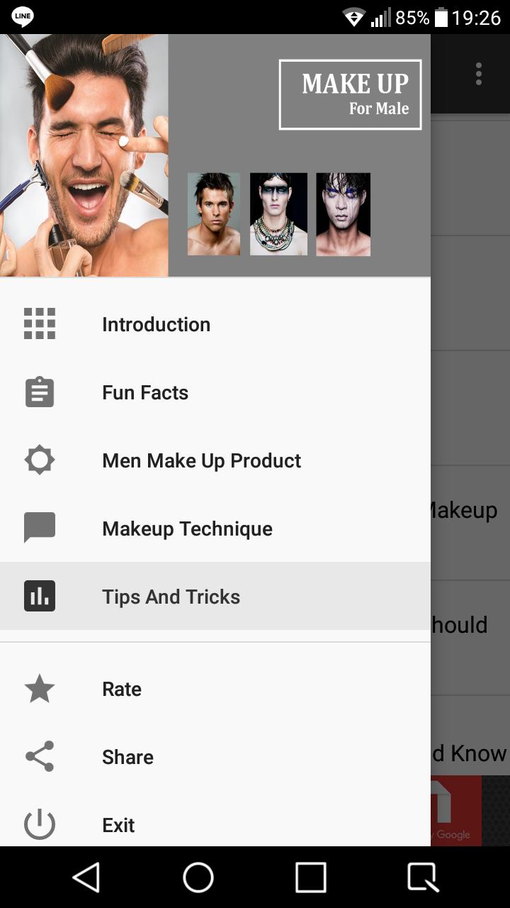 Make up for male