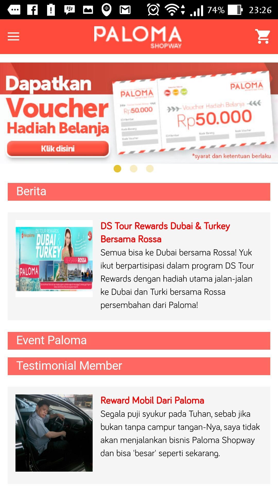 Paloma Shopping App