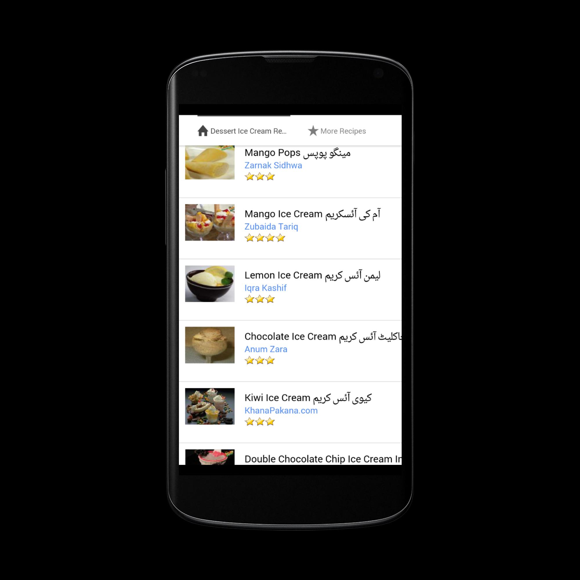Ice Cream Recipes in Urdu