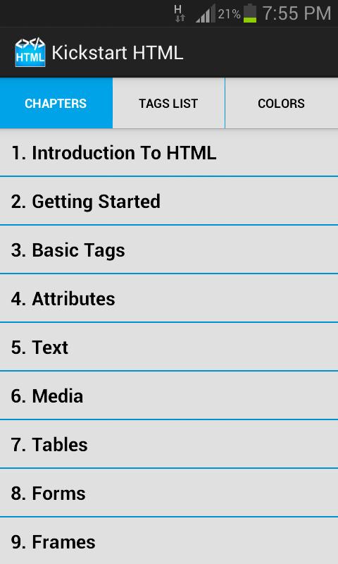 Kickstart HTML