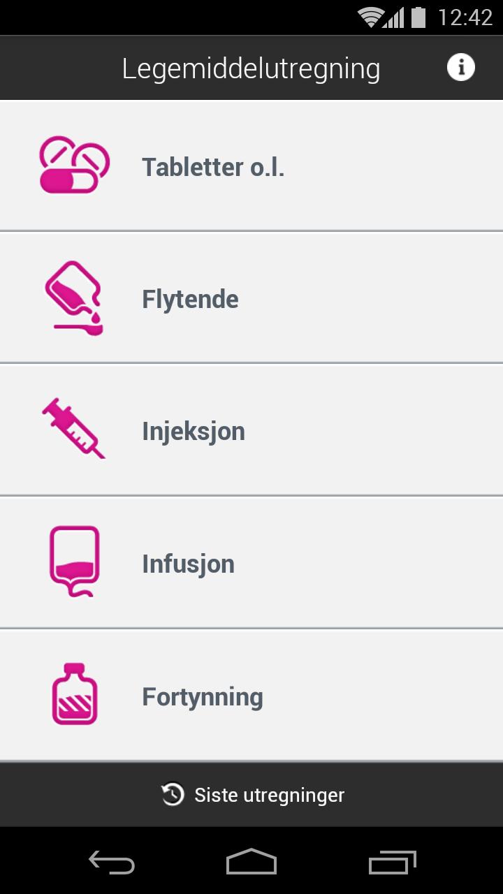 Legemiddelutregning